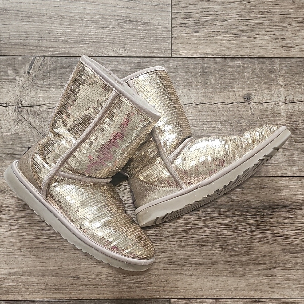 UGG Classic Short Sequin Boots